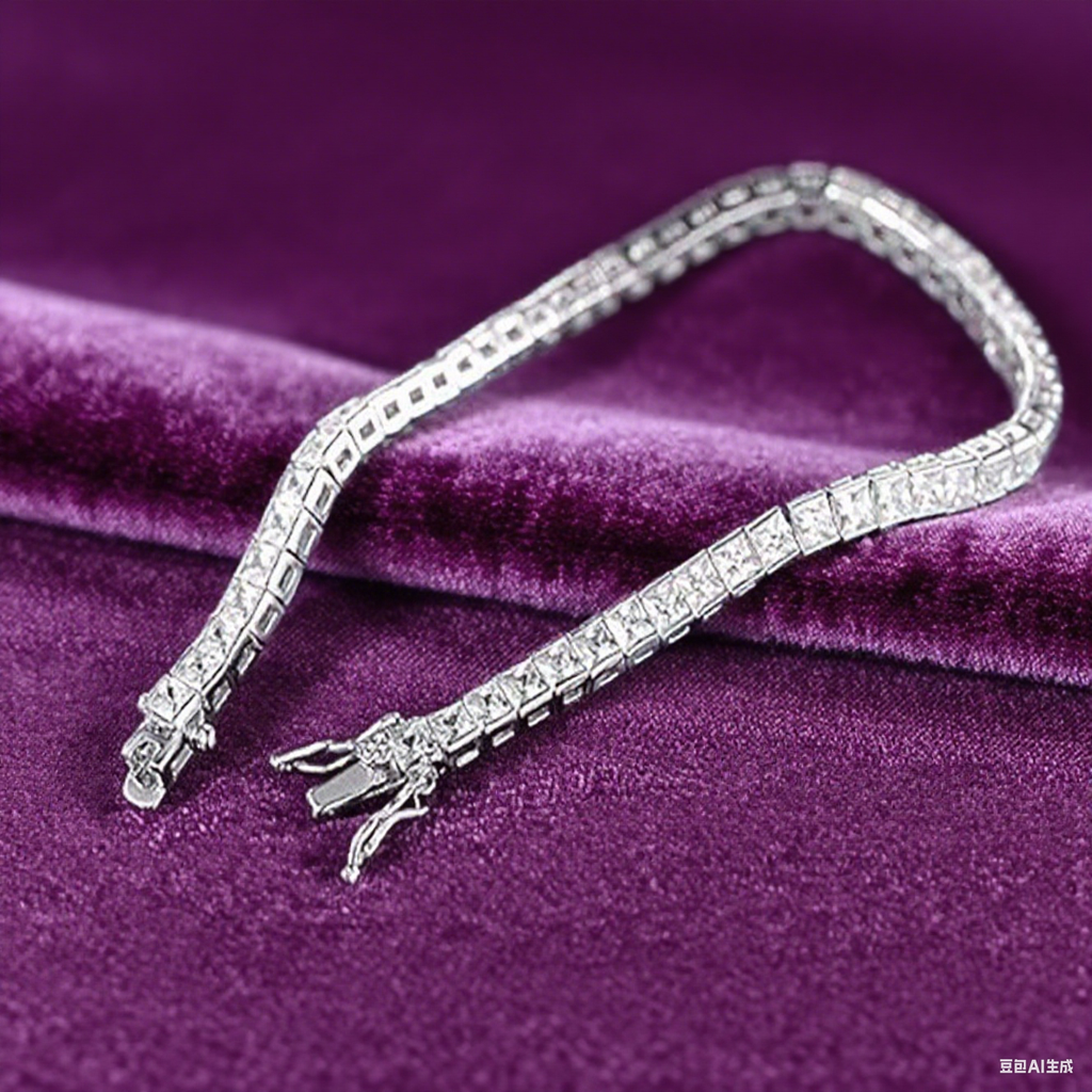 Stylish Tennis Bracelet: Light Luxury Charm, Everyday Shine