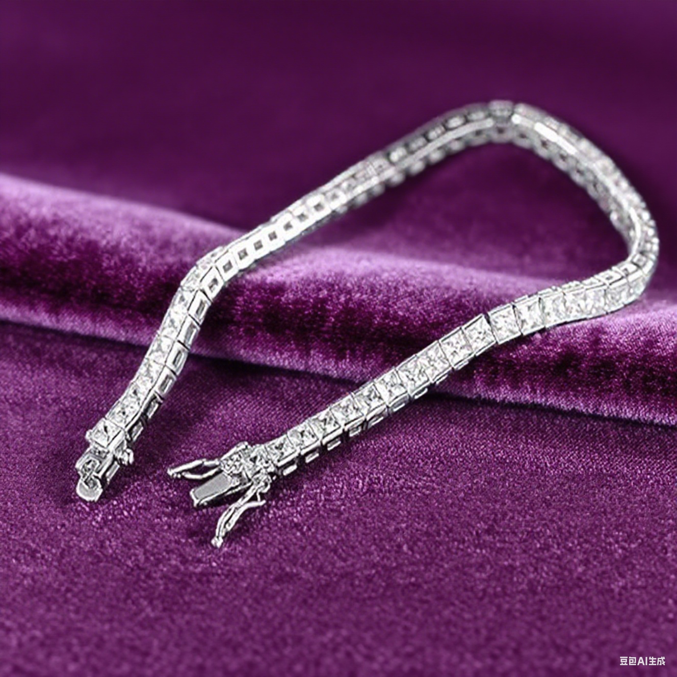 Stylish Tennis Bracelet: Light Luxury Charm, Everyday Shine