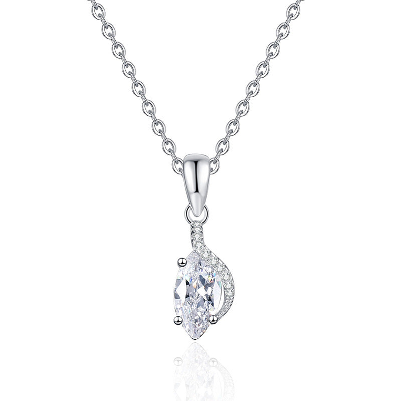 Everyday Glow Pure Silver Moissanite Pendant