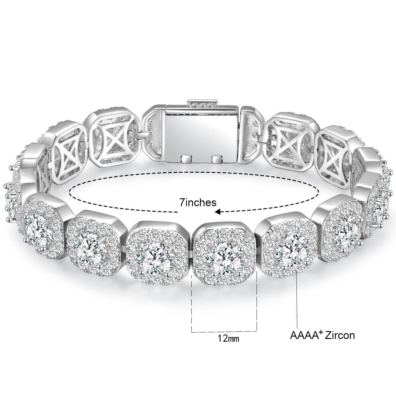 Stylish Tennis Bracelet: Light Luxury Charm, Everyday Shine