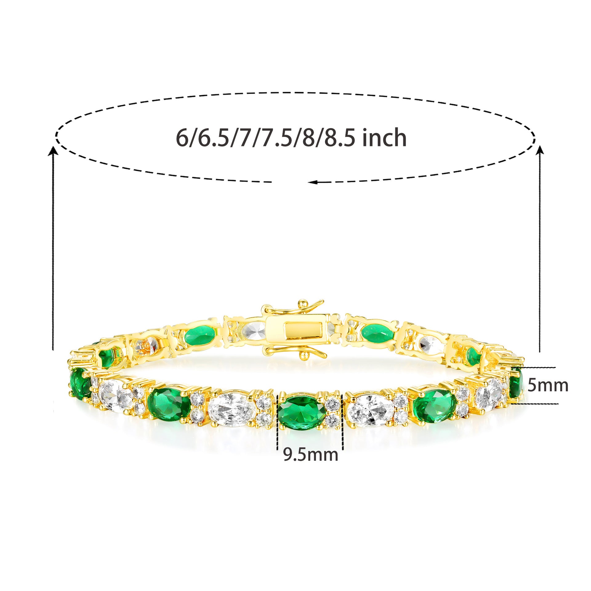 Stylish Tennis Bracelet: Light Luxury Charm, Everyday Shine