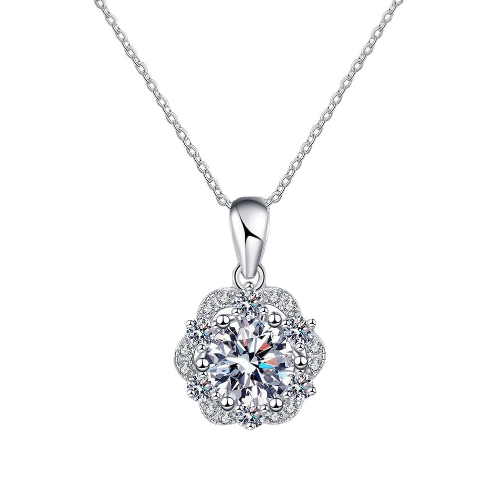 Everyday Glow Pure Silver Moissanite Pendant