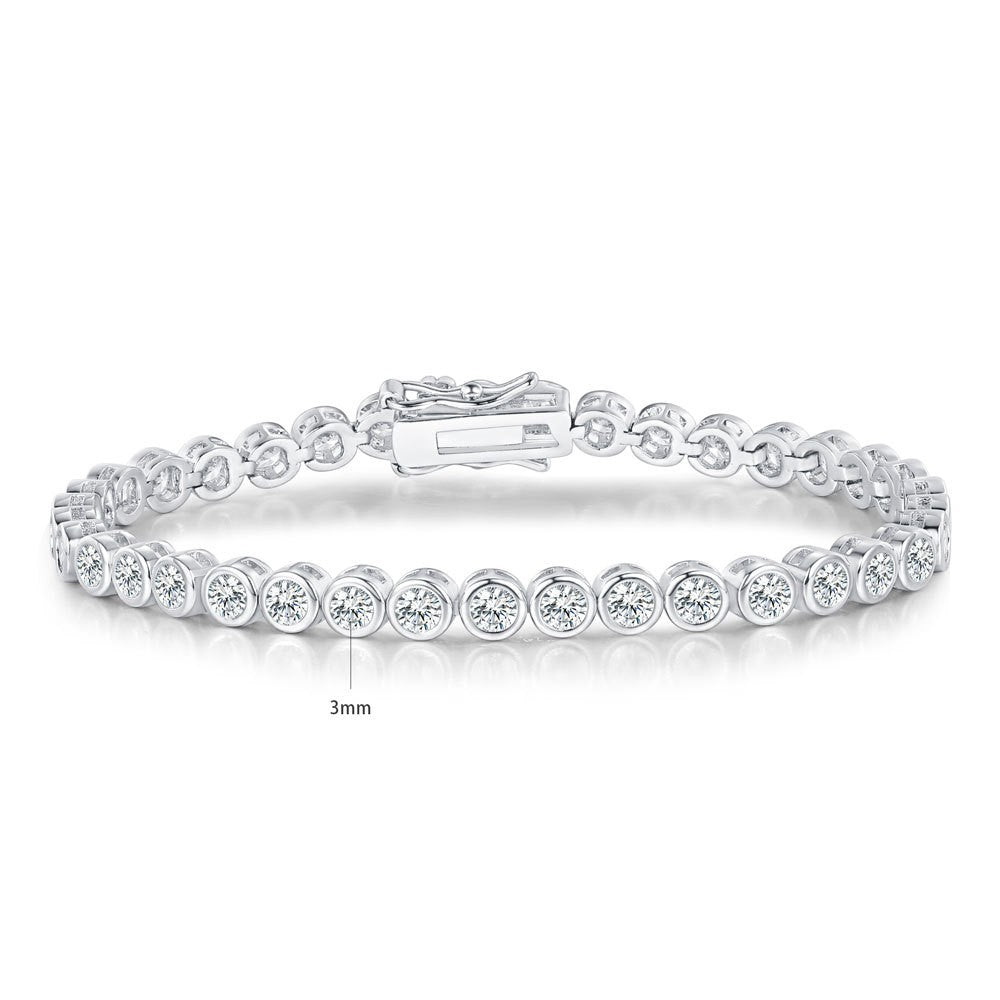 Stylish Tennis Bracelet: Light Luxury Charm, Everyday Shine