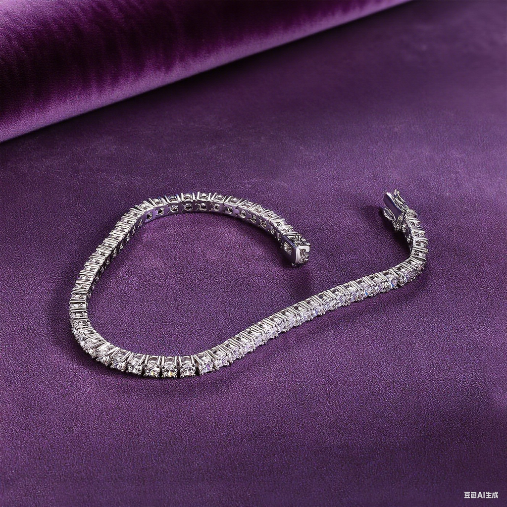 Stylish Tennis Bracelet: Light Luxury Charm, Everyday Shine