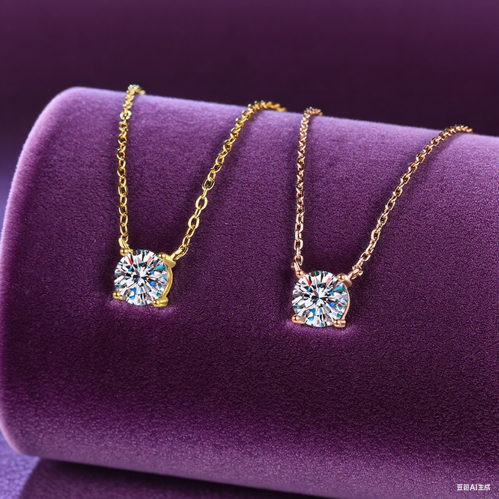 Everyday Glow Pure Silver Moissanite Pendant