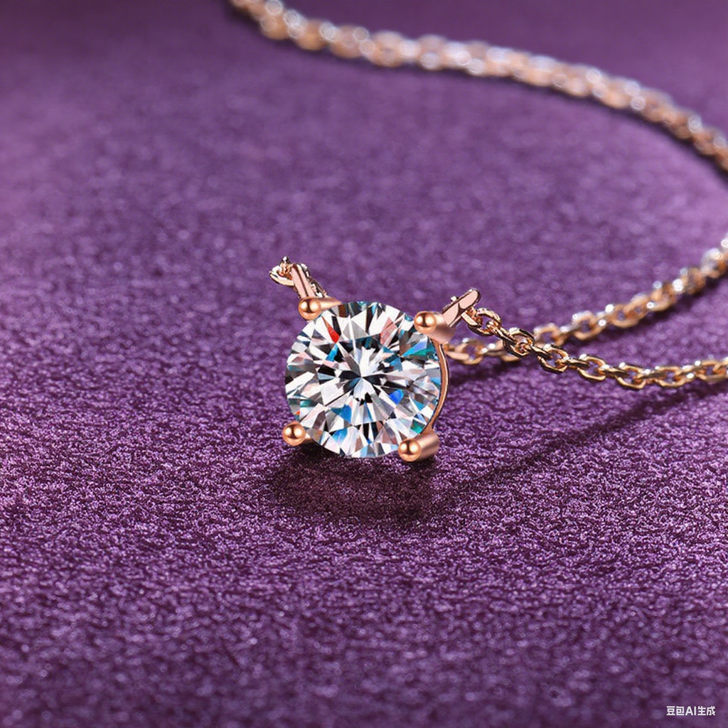 Everyday Glow Pure Silver Moissanite Pendant