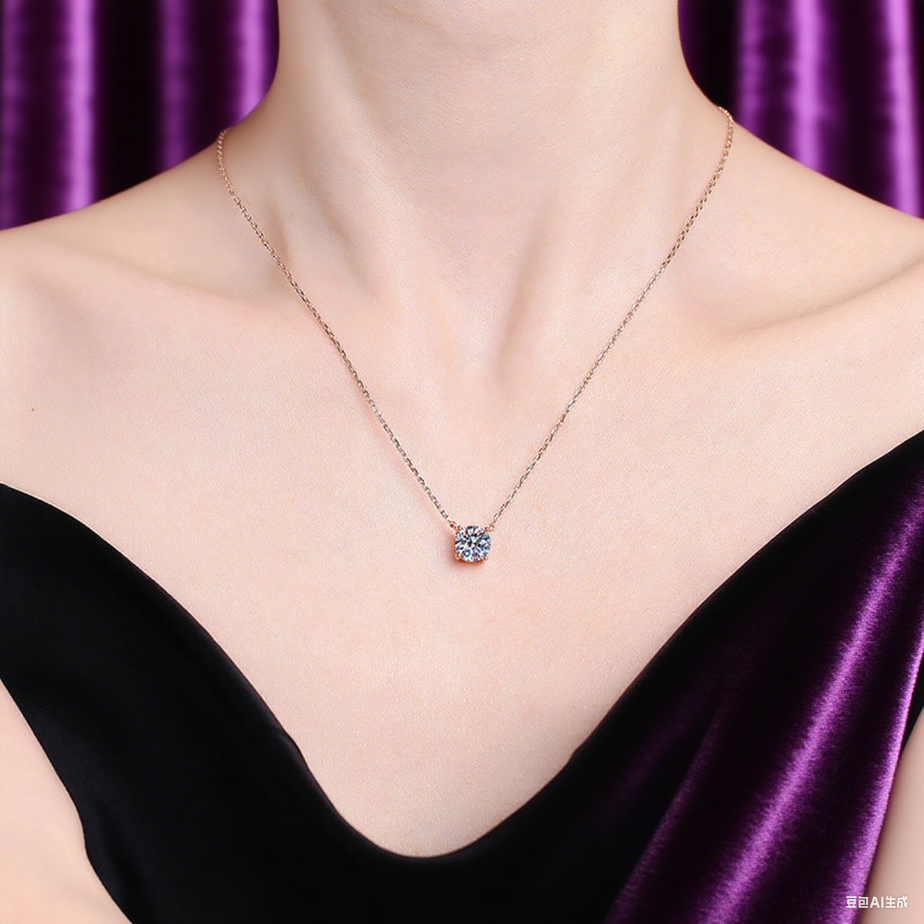 Everyday Glow Pure Silver Moissanite Pendant