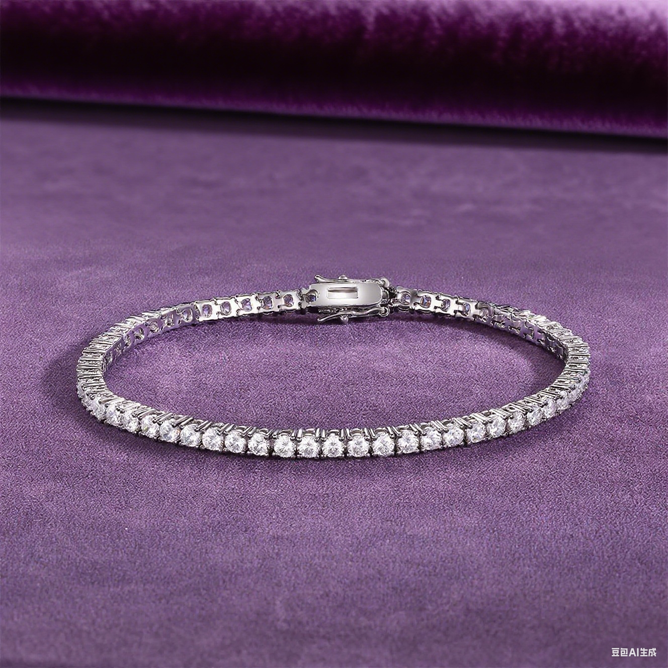 Stylish Tennis Bracelet: Light Luxury Charm, Everyday Shine
