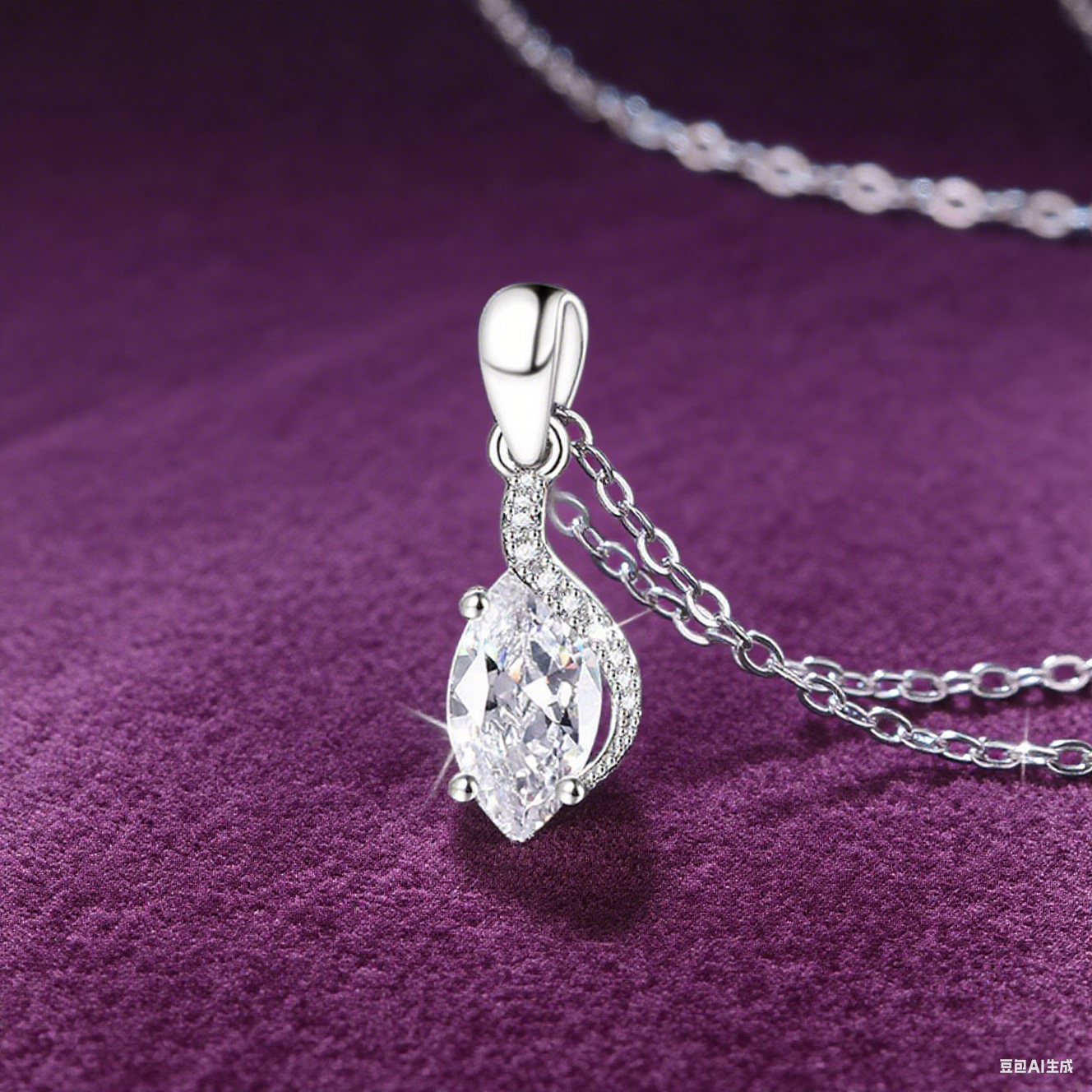 Everyday Glow Pure Silver Moissanite Pendant