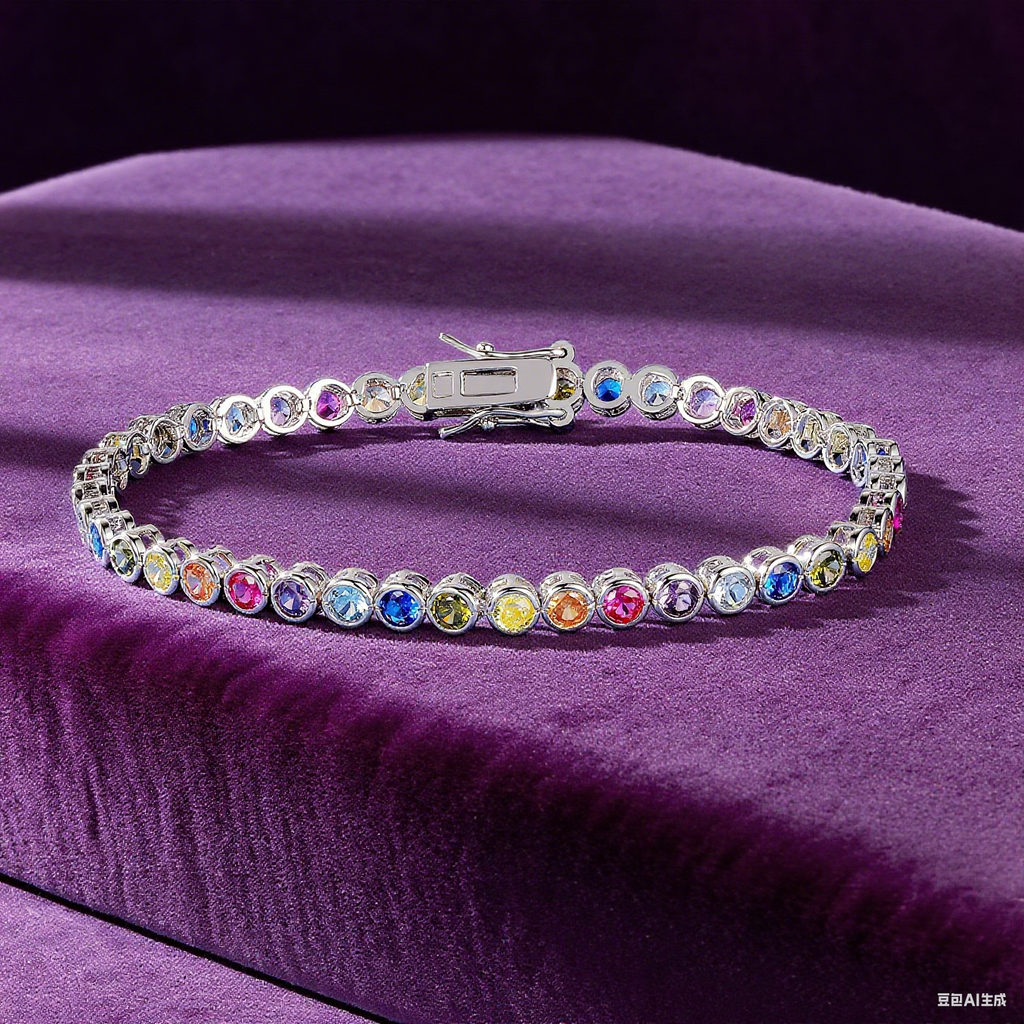Stylish Tennis Bracelet: Light Luxury Charm, Everyday Shine
