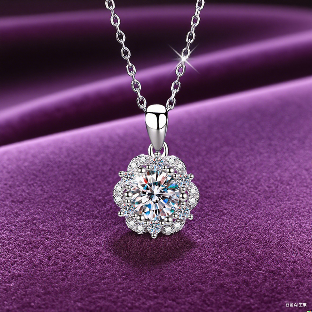 Everyday Glow Pure Silver Moissanite Pendant