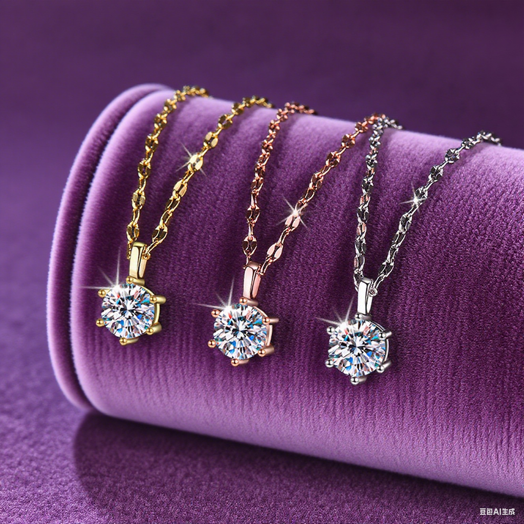 Everyday Glow Pure Silver Moissanite Pendant