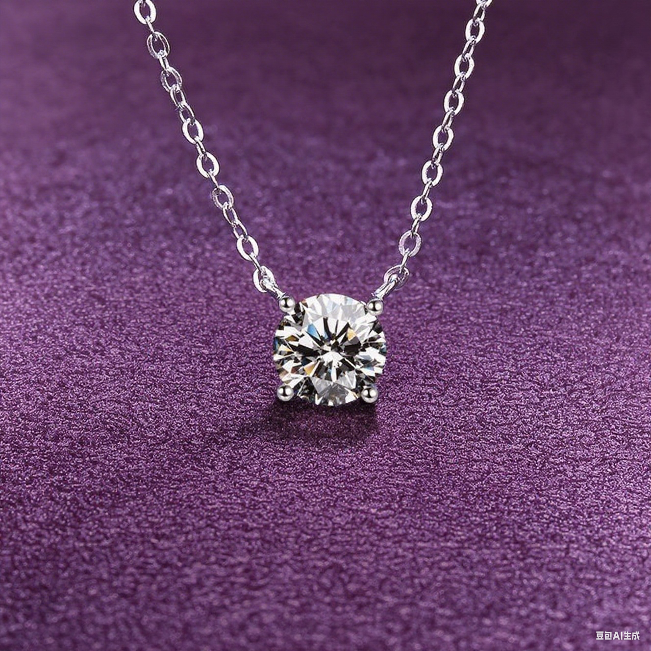 Everyday Glow Pure Silver Moissanite Pendant