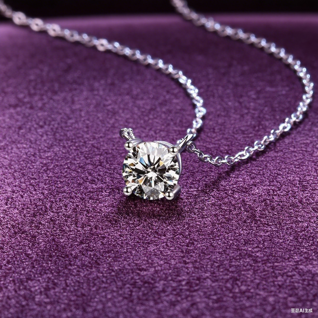 Everyday Glow Pure Silver Moissanite Pendant