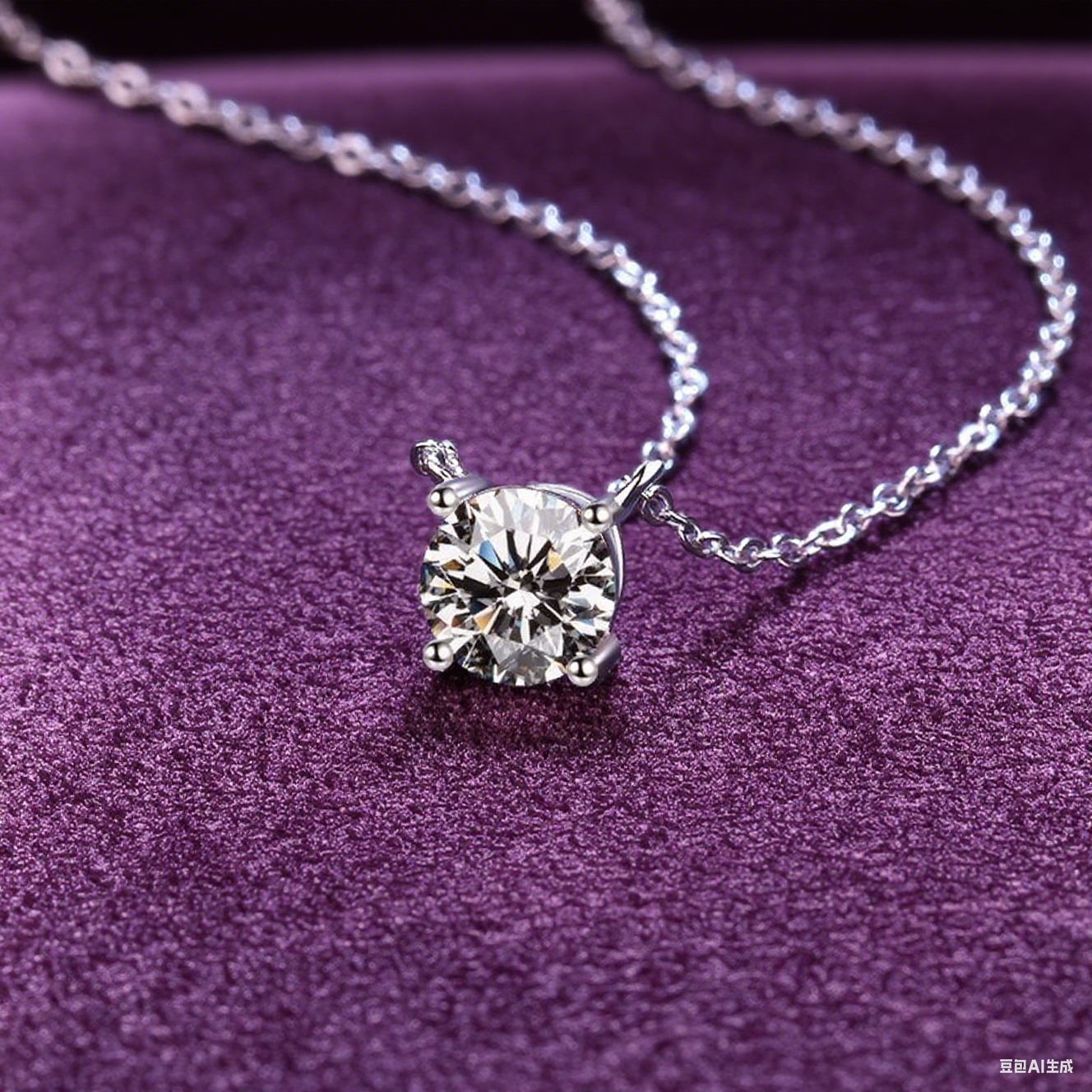 Everyday Glow Pure Silver Moissanite Pendant