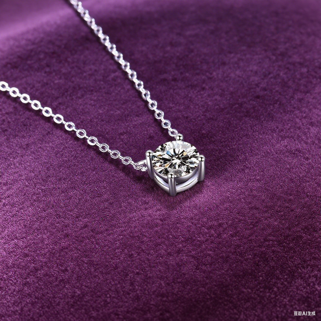 Everyday Glow Pure Silver Moissanite Pendant