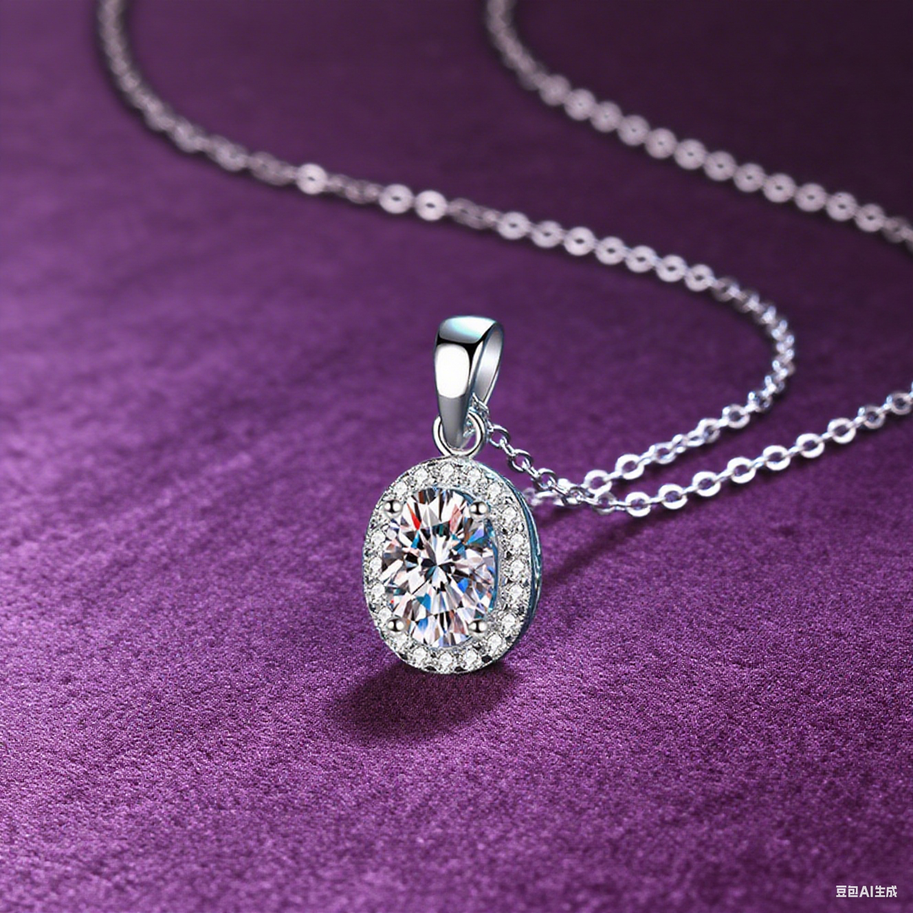 Everyday Glow Pure Silver Moissanite Pendant