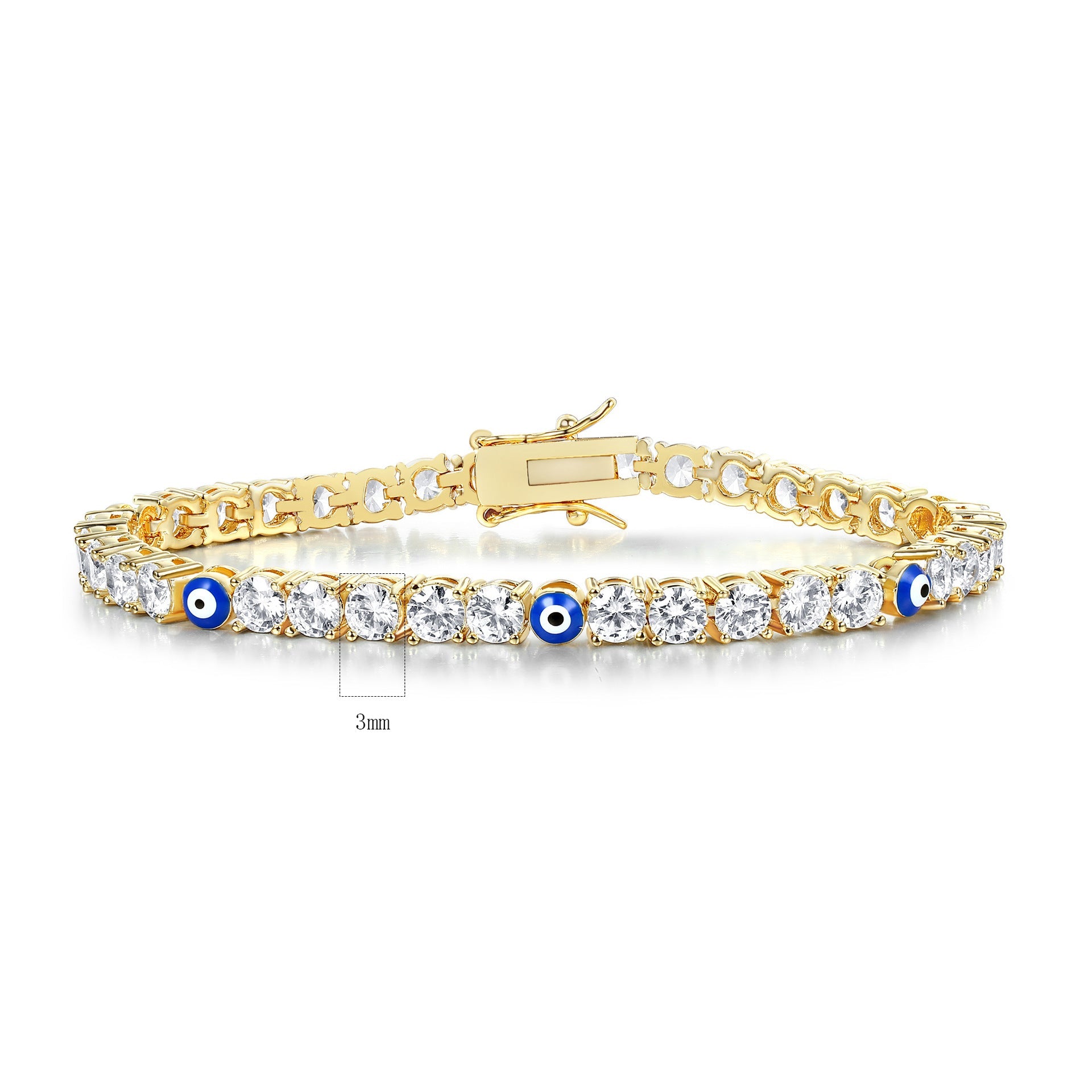 Stylish Tennis Bracelet: Light Luxury Charm, Everyday Shine