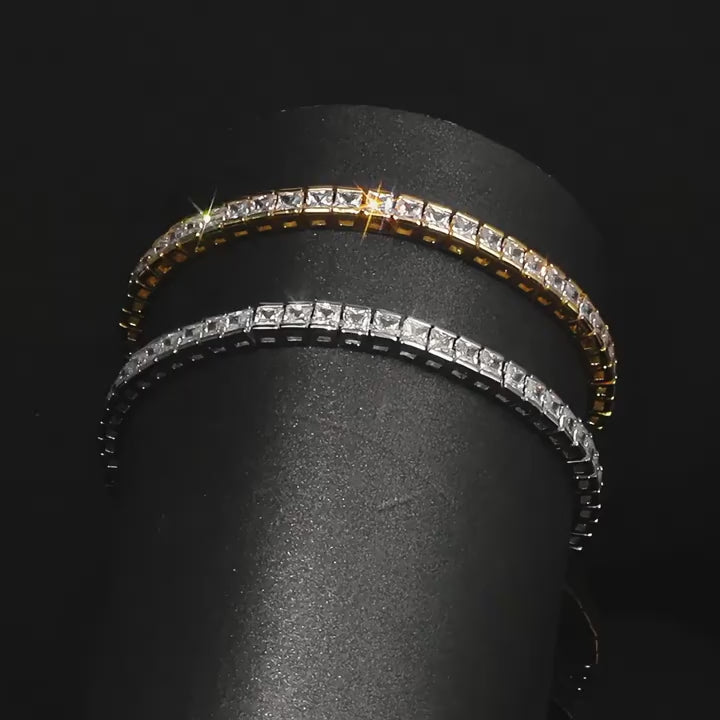 Stylish Tennis Bracelet: Light Luxury Charm, Everyday Shine