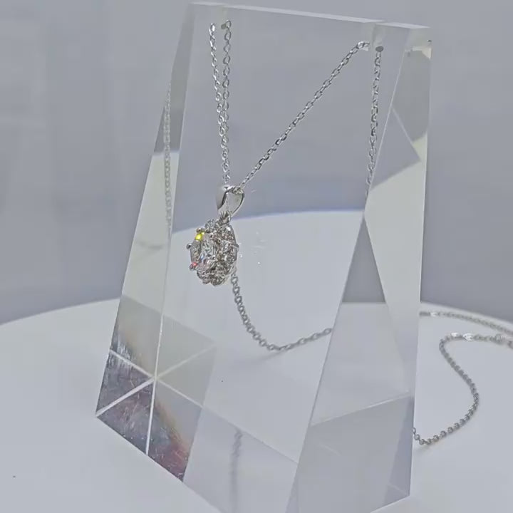 Everyday Glow Pure Silver Moissanite Pendant